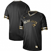 Blue Jays Blank Black Gold Nike Cooperstown Collection Legend V Neck Jersey Dzhi,baseball caps,new era cap wholesale,wholesale hats